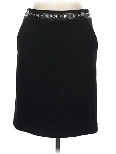 Pre-owned Tory Burch Wool Skirt In Black