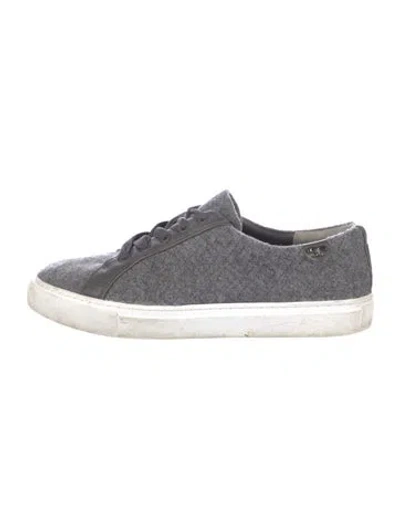Pre-owned Tory Burch Wool Sneakers In Gray