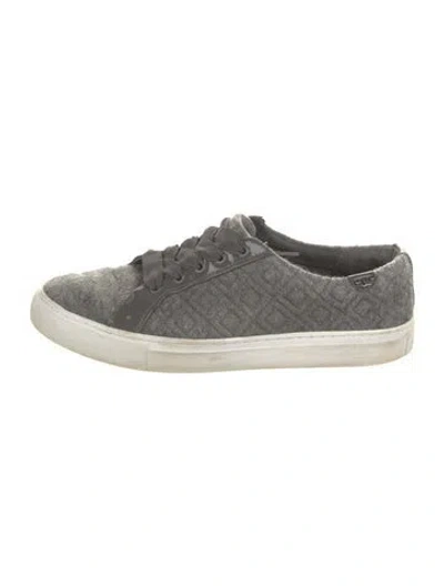 Pre-owned Tory Burch Wool Sneakers In Gray