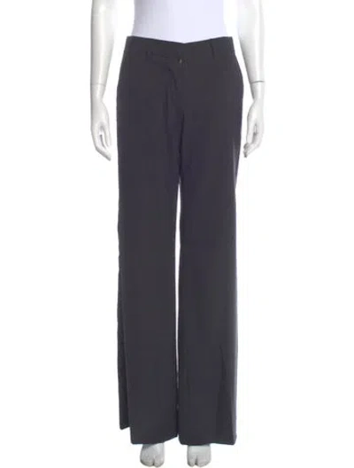 Pre-owned Tory Burch Wool Straight Leg Pants W/ Tags In Gray