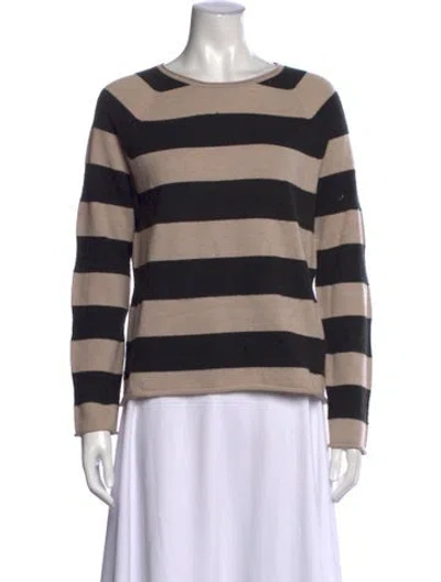 Pre-owned Tory Burch Wool Striped Sweatshirt