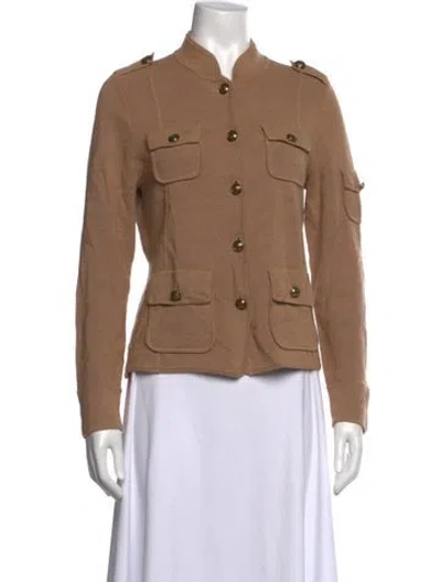 Pre-owned Tory Burch Wool Sweater In Brown