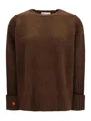 Tory Burch Wool Sweater In Brown
