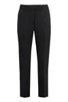 Tory Burch Wool Twill Trouser In Black