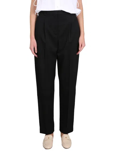 Tory Burch Wool Trousers In Black