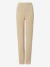 Tory Burch Wool Knitted Trousers In Neutral