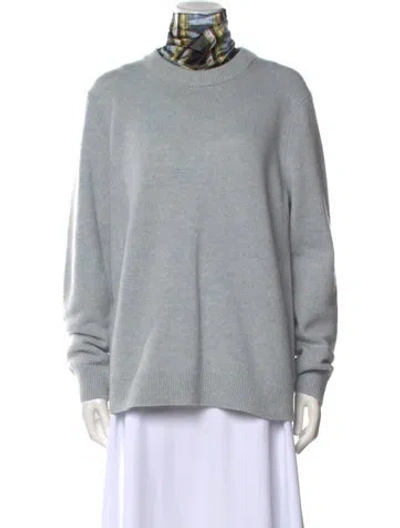 Pre-owned Tory Burch Wool Turtleneck Sweater In Blue
