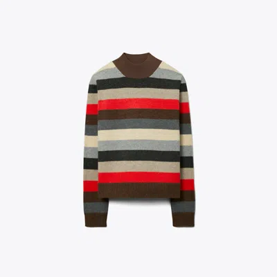 Tory Burch Wool Turtleneck Sweater In Gold