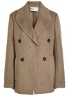 Tory Burch Wool-twill Jacket In Neutral