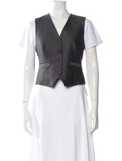 Pre-owned Tory Burch Wool Vest In Neutral