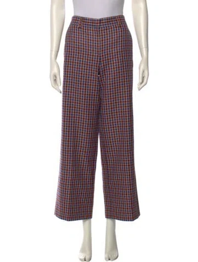 Pre-owned Tory Burch Wool Wide Leg Pants In Neutral