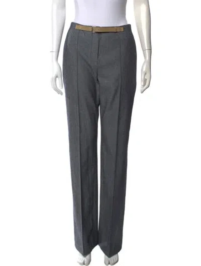 Pre-owned Tory Burch Wool Wide Leg Pants W/ Tags In Blue
