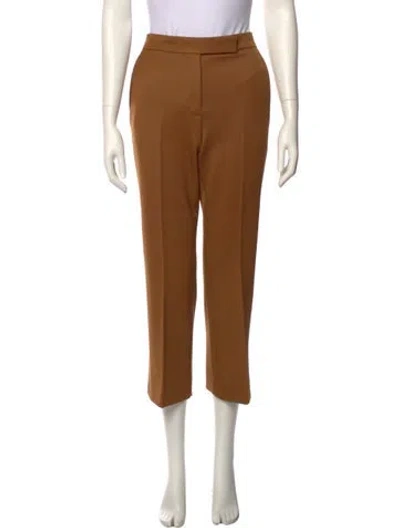 Pre-owned Tory Burch Wool Wide Leg Pants W/ Tags In Brown