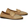Tory Burch Woven Ballet Loafer In Ginger Shortbread/light Cream