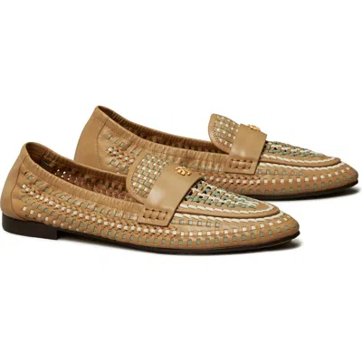 Tory Burch Woven Ballet Loafer In Brown