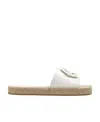 Tory Burch Slider-espadrillas In White