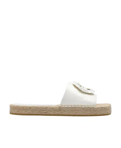 TORY BURCH TORY BURCH DOUBLE T SLIP-ON ESPADRILLE SLIDES