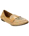 Tory Burch Woven Ballet Loafer In Brown