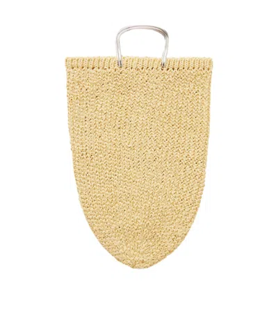 Tory Burch Woven Raffia Tote Bag In Neutral
