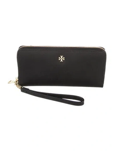 Pre-owned Tory Burch Wristlet In Black