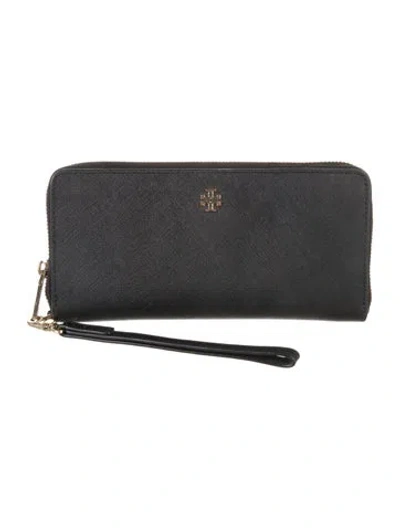 Pre-owned Tory Burch Wristlet In Black