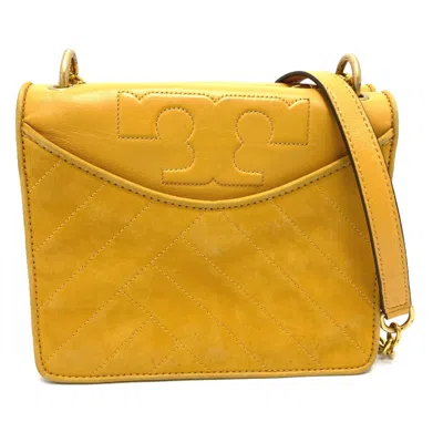 Pre-owned Tory Burch Yellow Leather Shoulder Bag ()