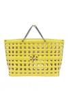 Tory Burch Yellow Ostritch Market Tote