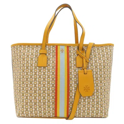 Pre-owned Tory Burch Yellow Pvc Tote Bag ()