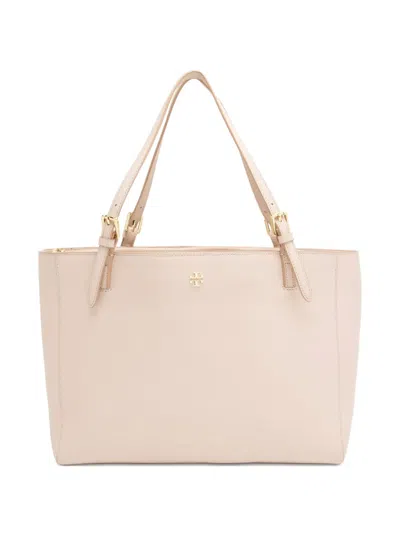 Pre-owned Tory Burch York Leather Tote Bag In Pink