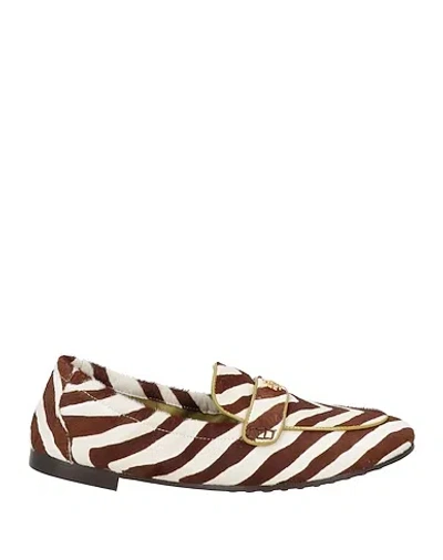 Tory Burch Zebra Print Loafers In Multi