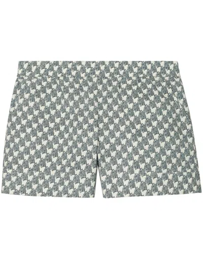 TORY BURCH ZEBRA-PRINT POPLIN SHORTS