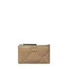 Tory Burch Kira Diamond Quilted Leather Zip Card Case