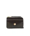 Tory Burch Zip Card Case In Black