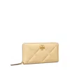 Tory Burch Kira Diamond Quilt Zip Continental Wallet