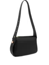 Tory Burch Zip-fastening Curved Shoulder Bag In Black
