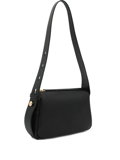 Tory Burch Zip-fastening Curved Shoulder Bag In Black