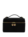 Tory Burch Romy Black Crossbody Bag With Adjustable And Removable Shoulder Strap And Logo Lettering On The Fron In Black