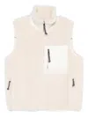 Tory Burch Zip Pocket Gilet In Neutral