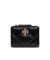 Tory Burch Zipper Wallet In Black