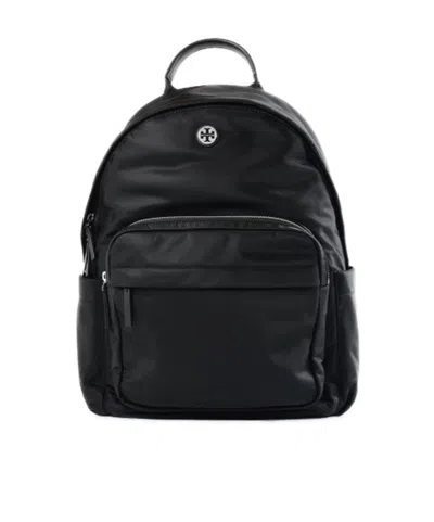 Tory Burch Zippered Backpack In Black