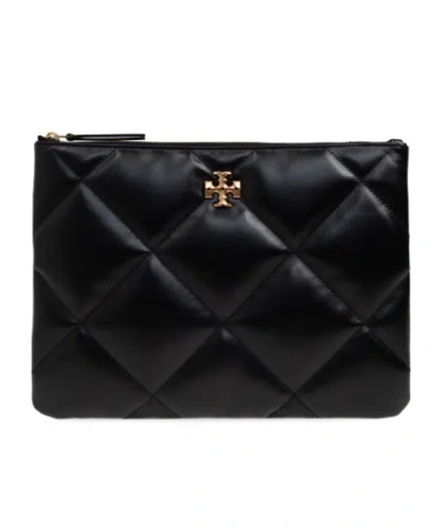 Tory Burch Zippered Clutch In Black