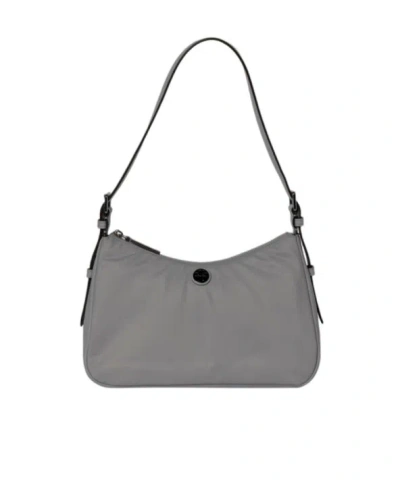 Tory Burch Zippered Small Handbag In Grey