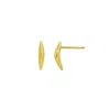 Tory Long Women's Gold Curve Studs