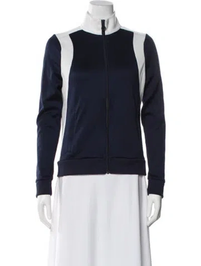 Pre-owned Tory Sport Bomber Jacket In Blue