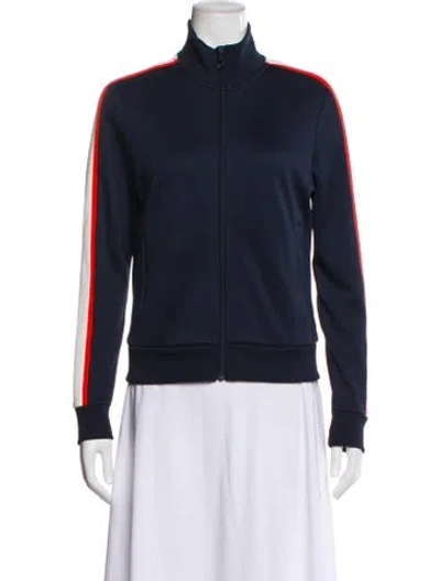 Pre-owned Tory Sport Bomber Jacket In Blue