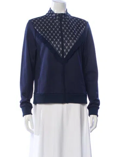 Pre-owned Tory Sport Bomber Jacket In Blue