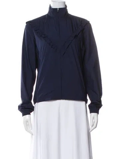 Pre-owned Tory Sport Bomber Jacket In Blue