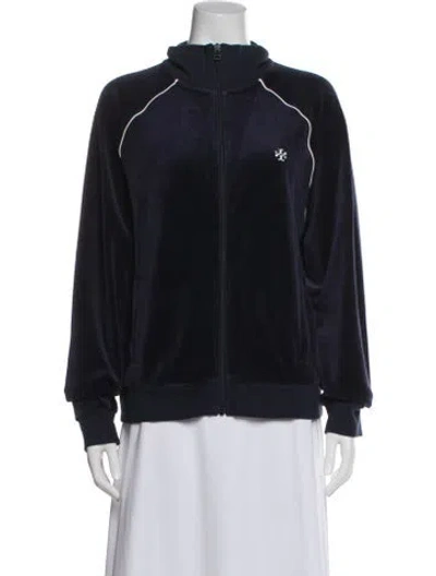 Pre-owned Tory Sport Bomber Jacket In Blue