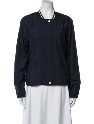 Pre-owned Tory Sport Bomber Jacket In Blue