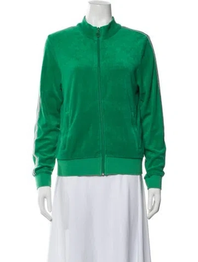 Pre-owned Tory Sport Bomber Jacket In Green